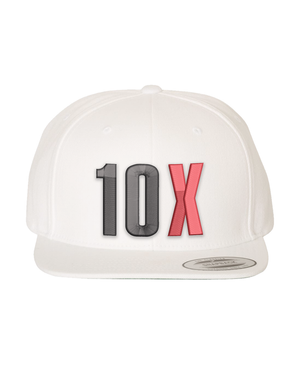 10X Flat Bill Snapback Hat