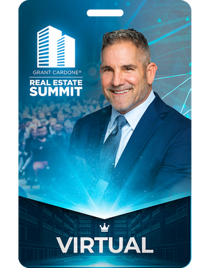 Grant Cardone Real Estate Summit Virtual Pass — official event badge for the 2026 Real Estate Summit in Miami, FL featuring Grant Cardone.