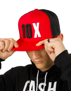 10X Flat Bill Trucker Hat