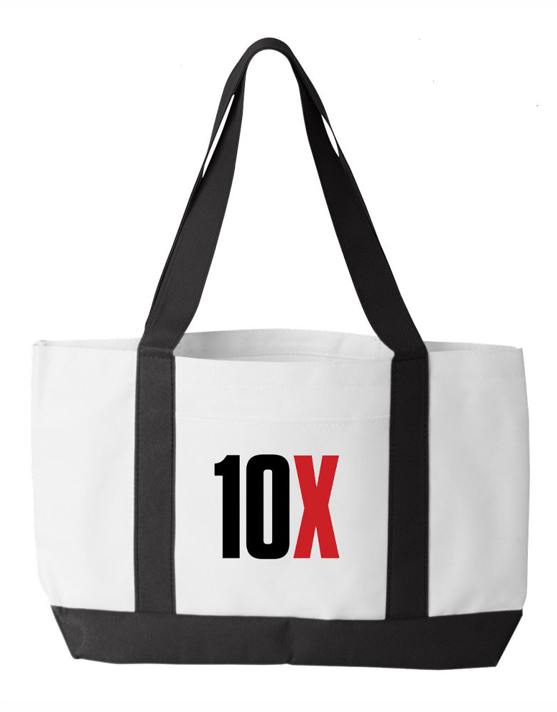 30. White 10X Tote Bag