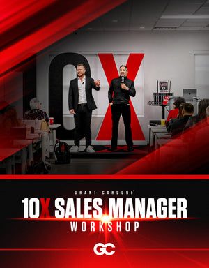 Grant Cardone and Jarrod Glandt delivering the 10X Sales Manager Workshop to a live audience, teaching sales management training, leadership strategies, and proven systems to build high-performing sales teams.