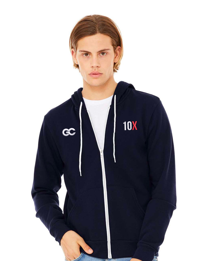 Grant Cardone 10X Fleece Full-Zip Hoodie - Grant Cardone Training
