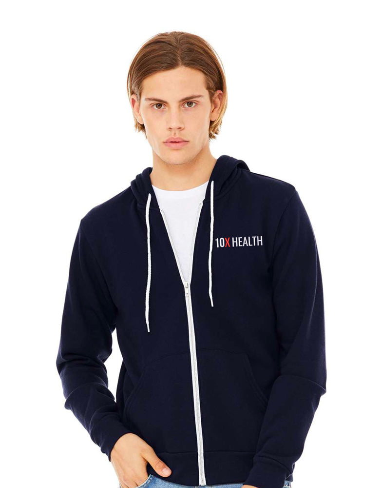 10X Health Fleece Full-Zip Hoodie - Grant Cardone Training