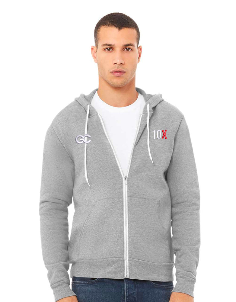 Grant Cardone 10X Fleece Full-Zip Hoodie - Grant Cardone Training