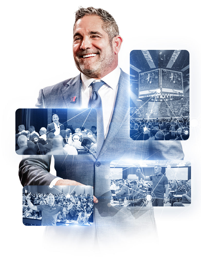 Grant Cardone delivering keynote speech at corporate event with sales and leadership strategies