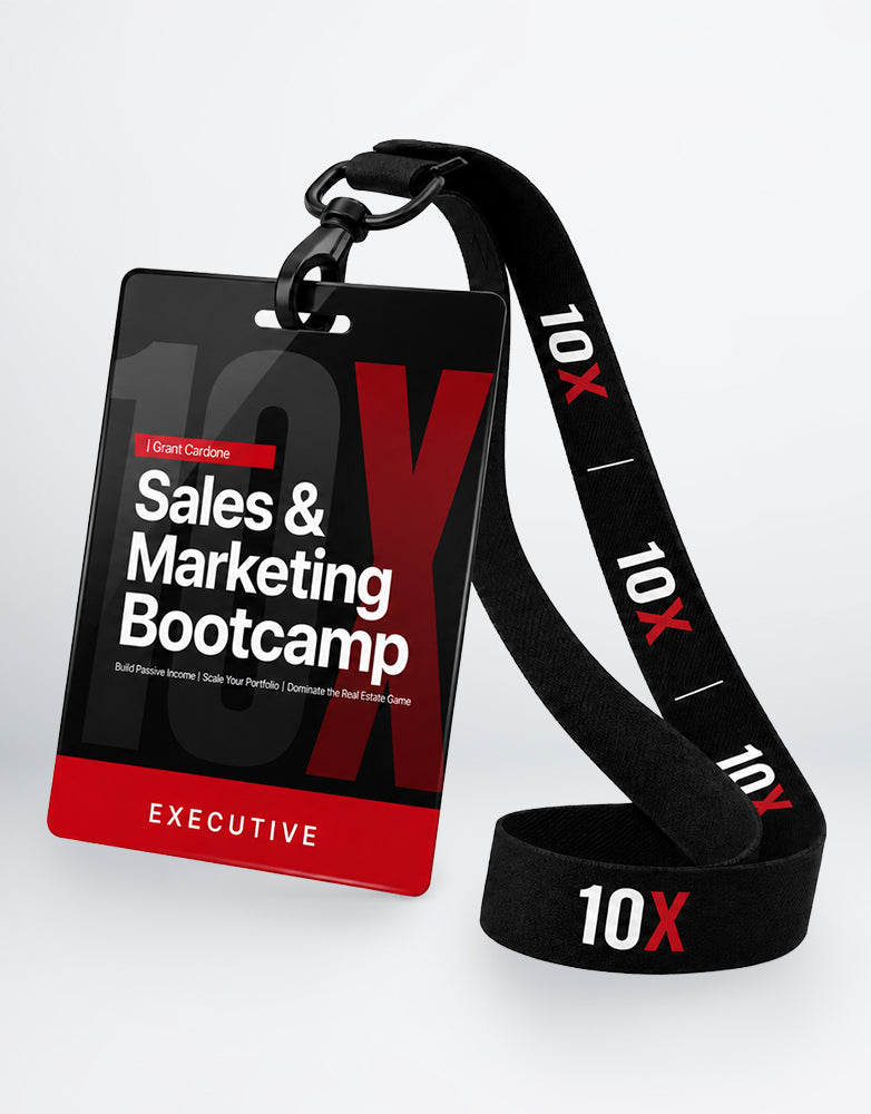 Sales & Marketing Bootcamp 2026 Executive badge with lanyard