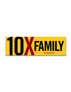 10X Family Motivational Sticker