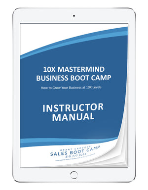 10X Business Boot Camp Trainers Manual