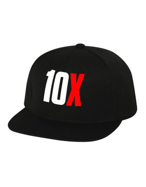 10X Flat Bill Snapback Hat