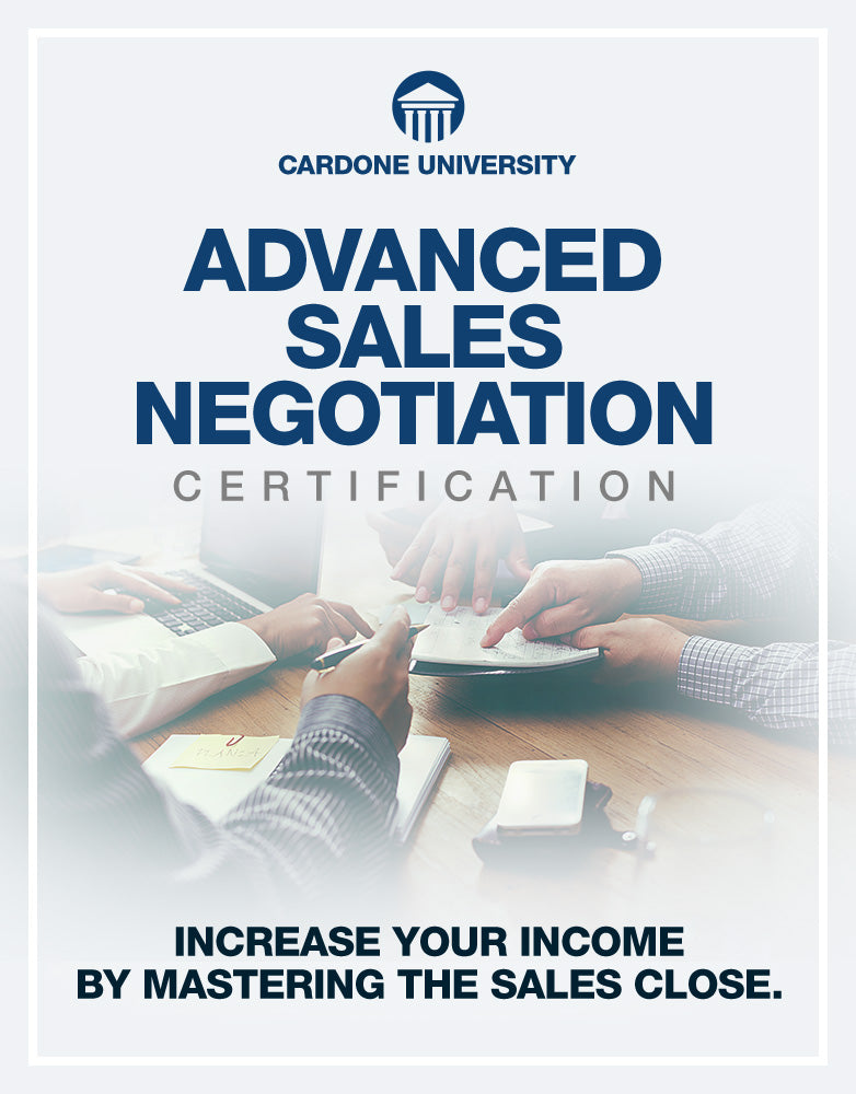 Advanced Sales Negotiation Certification | Grant Cardone - Grant