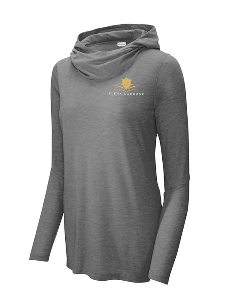 Ladies PosiChargeÂ® Tri-Blend Wicking Long Sleeve Hoodie