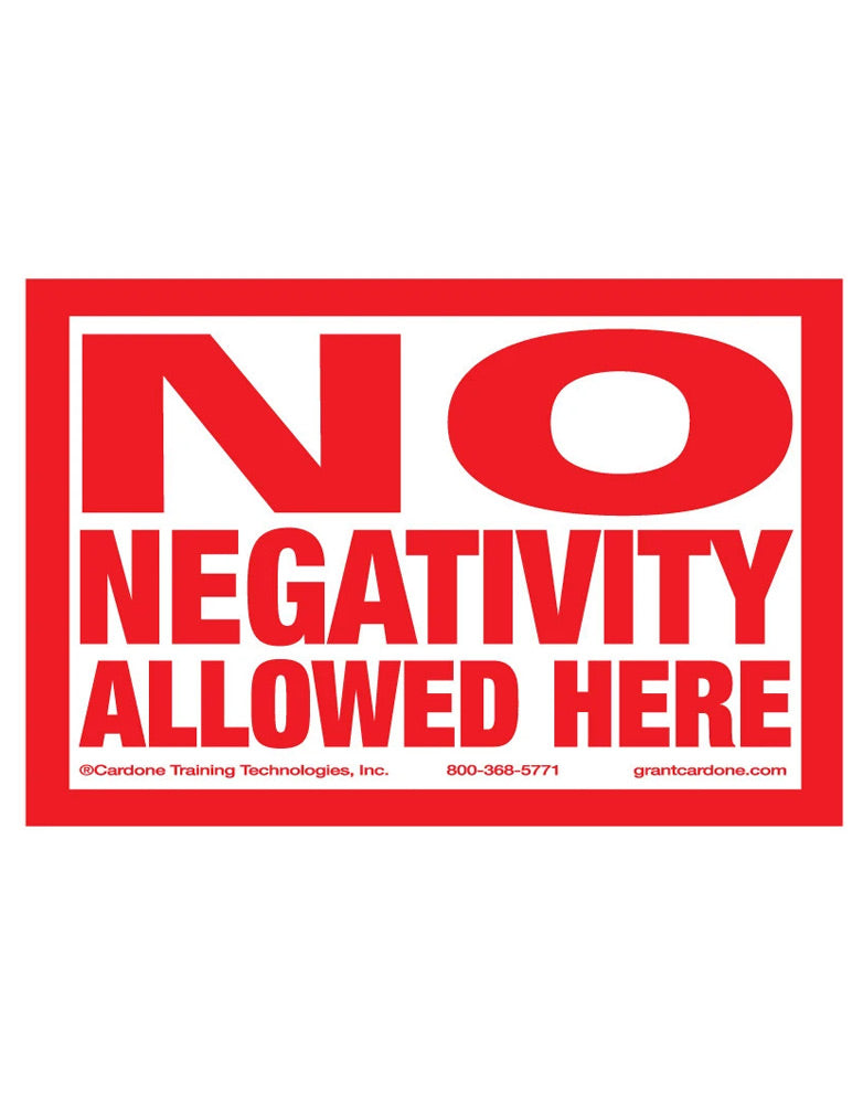 No Negativity Screensaver - Grant Cardone Training Technologies